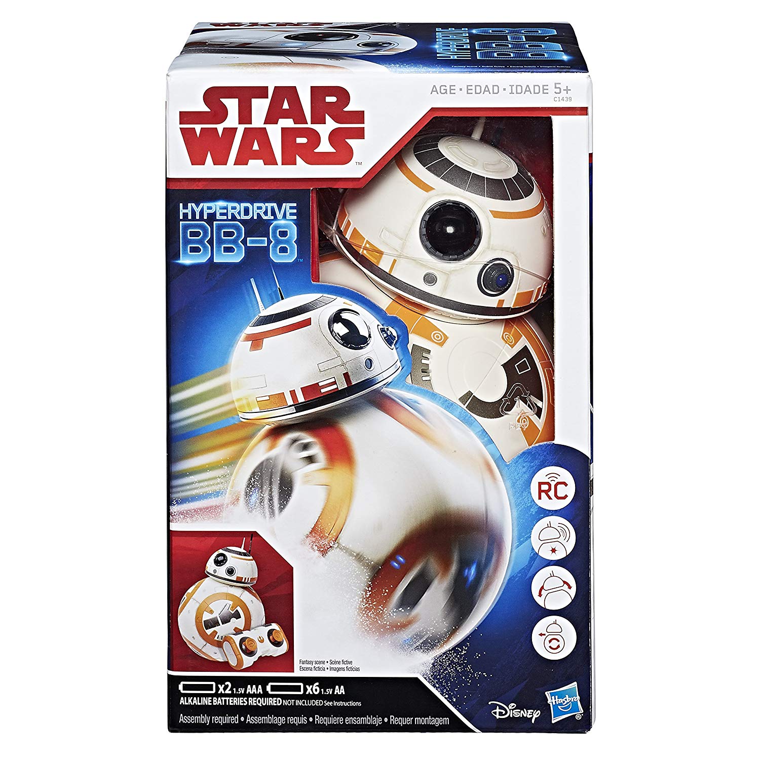 Disney Star Wars The Last Jedi BB-8 Talking Action Figure Sound Activated 