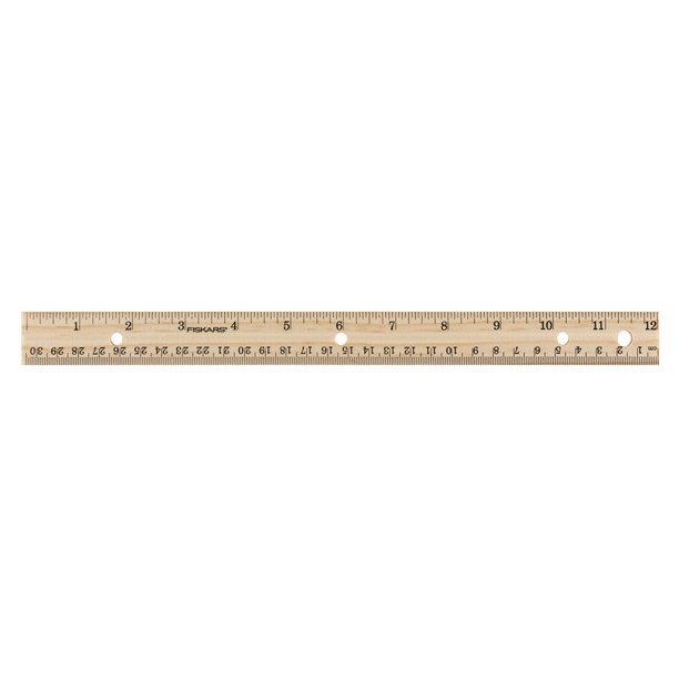 Fiskars 12″ Wood Ruler, Inches and Centimeters – Baby e Toys